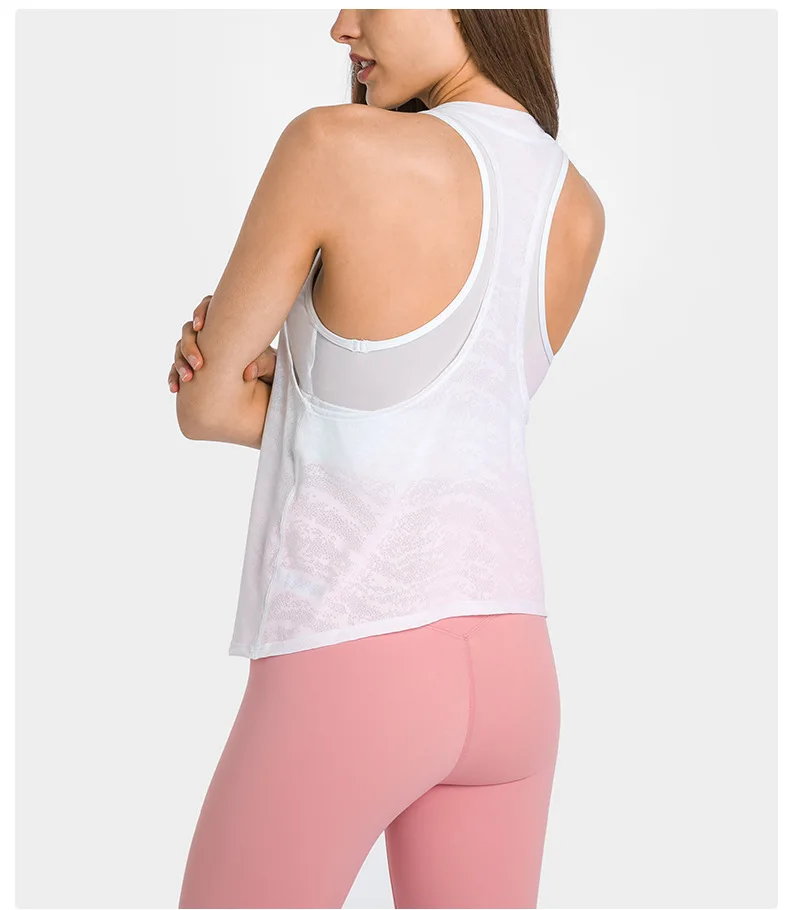 Somatic YOGA Wear Womens Clothing Yoga Tank Top Gym Sports Top Underwear Bra Outdoor Jogging Fitness Jacquard Fabric Crop Leisure Blouse Vest - Image 3