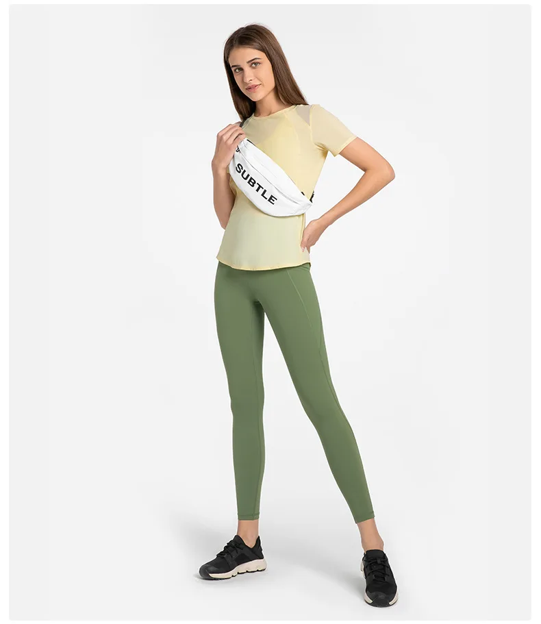 Top Women Sport Crop T-shirt Yoga Gym Shirts Women's Short Sleeve Top Outdoor Jogging Fitness Breathable Quick Drying Sportswear - Image 4