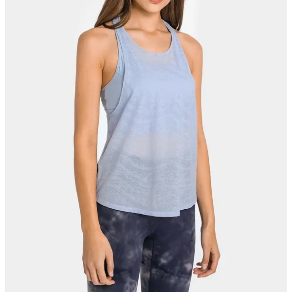 Somatic YOGA Wear Womens Clothing Yoga Tank Top Gym Sports Top Underwear Bra Outdoor Jogging Fitness Jacquard Fabric Crop Leisure Blouse Vest