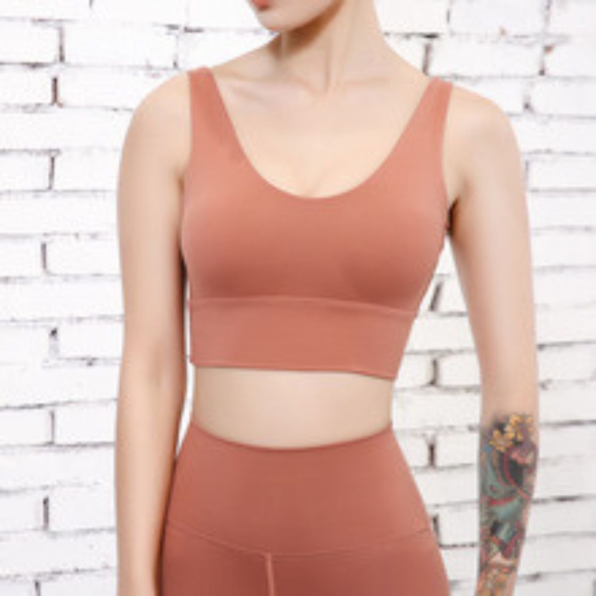 New Push-up Shockproof Deep V Beautiful Back Yoga Sports Bra for Women European and American Style Running Fitness Sports Bra - Image 2