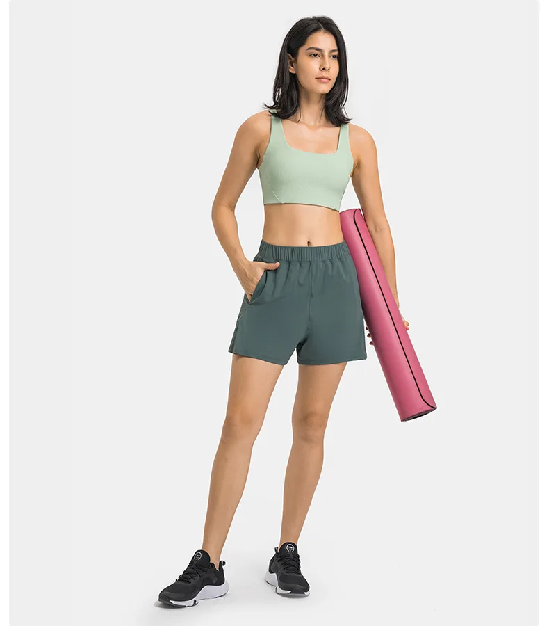 Gym Womens Clothing Shorts Leggings Outdoor Jogging Tennis YOGA Wear High Waist Women's Shorts Sports and Leisure Sportswear - Image 3