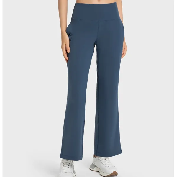 Womens Clothing Outdoor Jogging Flowing Yoga Sport Gym Workout Wide-Leg Women's Pants Sportswear High Waist Tights Bell-Bottoms Leggings