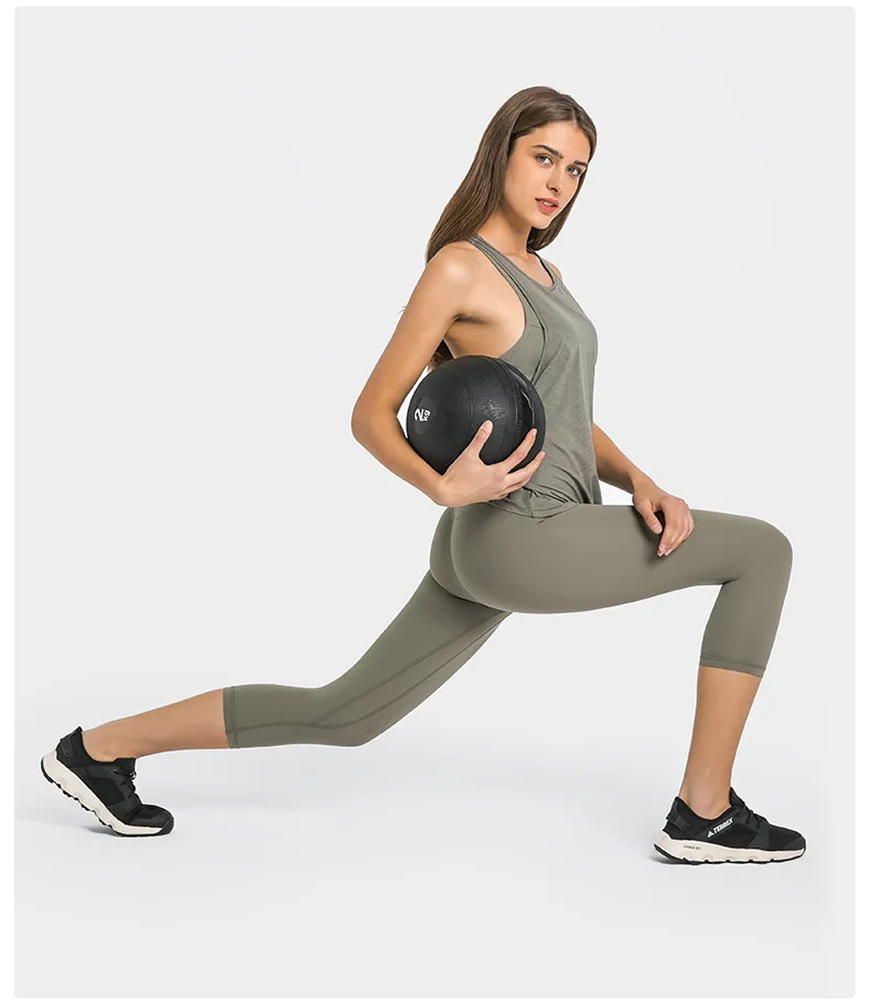 Somatic YOGA Wear Womens Clothing Yoga Tank Top Gym Sports Top Underwear Bra Outdoor Jogging Fitness Jacquard Fabric Crop Leisure Blouse Vest - Image 4