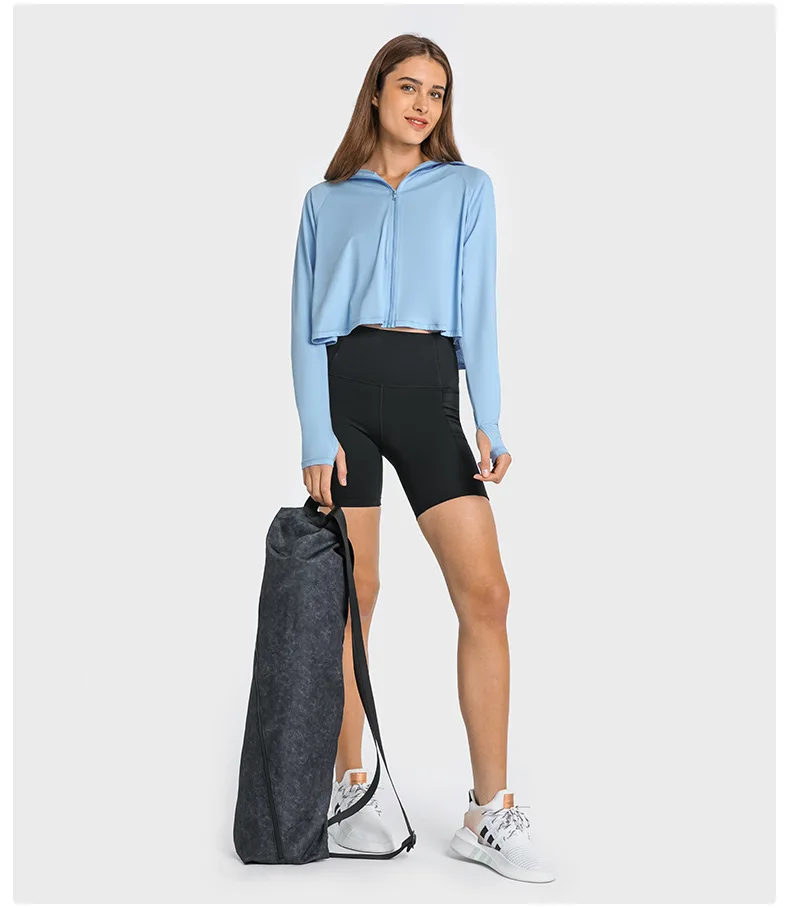 Somatic YOGA Wear Yoga Fitness Jackets Windbreak Breathable Quick Dry Sports and Leisure Outdoor Sun Protection Clothing Hooded Women Jacket - Image 3