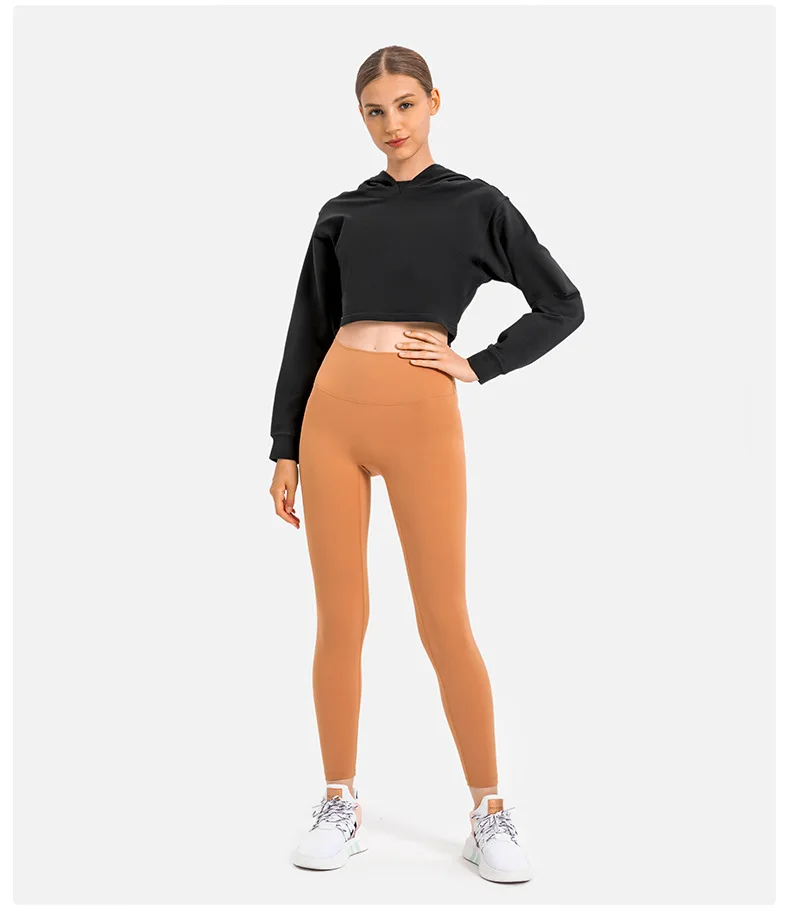 Somatic YOGA Wear Women's Long Sleeve Top Gym Yoga Fitness Shirts Hoodies Crop Top Tracksuit Sweatshirt Outdoor Jogging Leisure Blouses - Image 6