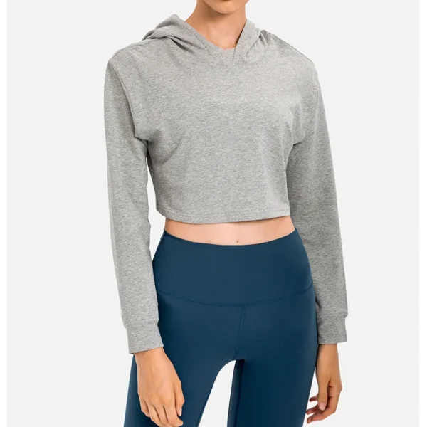 Somatic YOGA Wear Women's Long Sleeve Top Gym Yoga Fitness Shirts Hoodies Crop Top Tracksuit Sweatshirt Outdoor Jogging Leisure Blouses