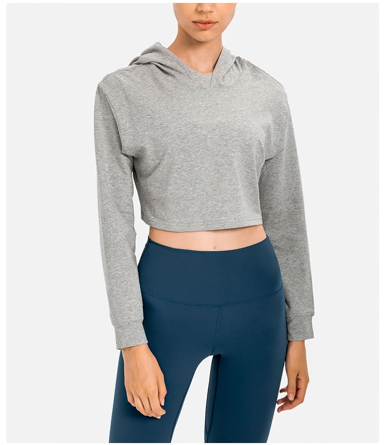 Somatic YOGA Wear Women's Long Sleeve Top Gym Yoga Fitness Shirts Hoodies Crop Top Tracksuit Sweatshirt Outdoor Jogging Leisure Blouses